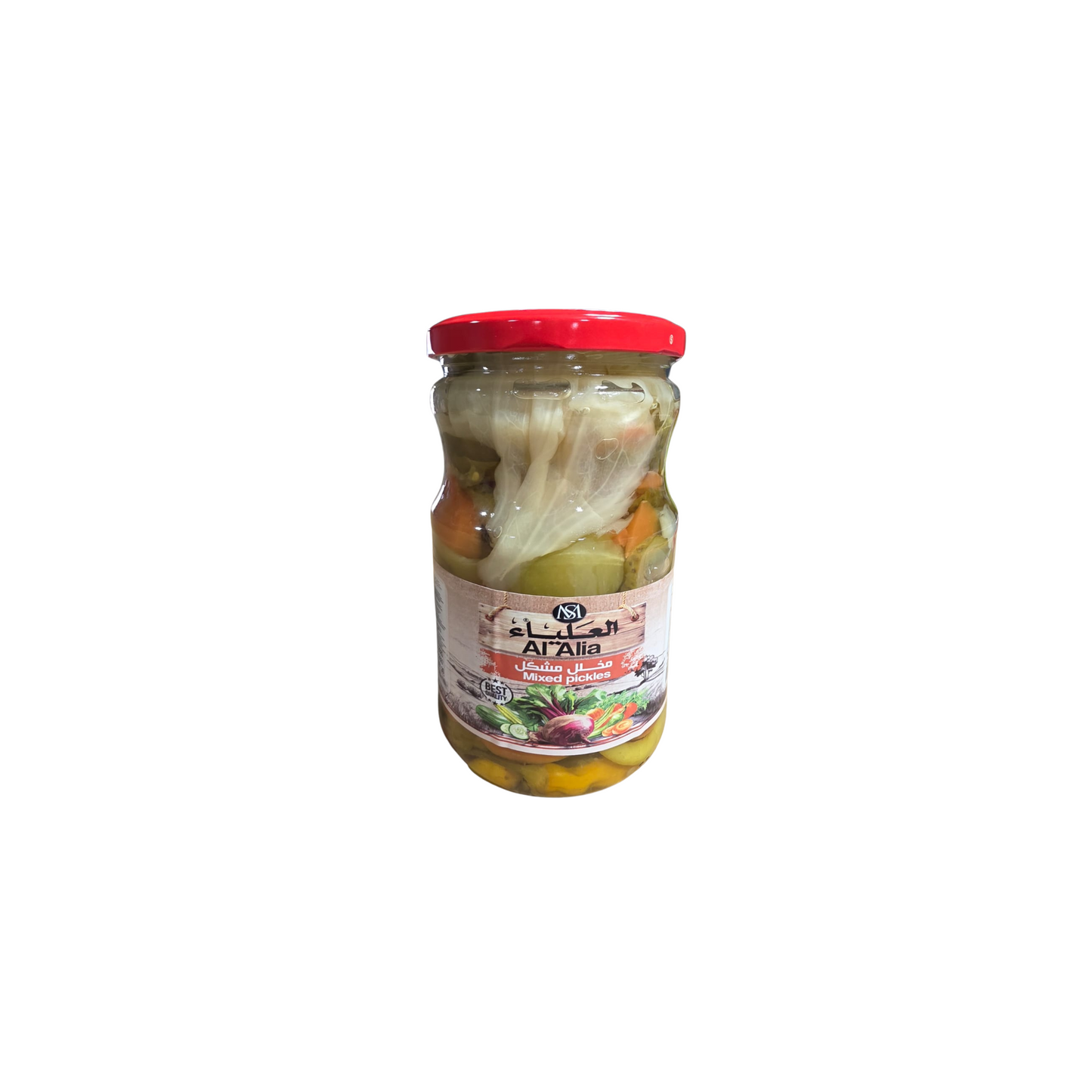 mixed pickles pickled vegetables in jar