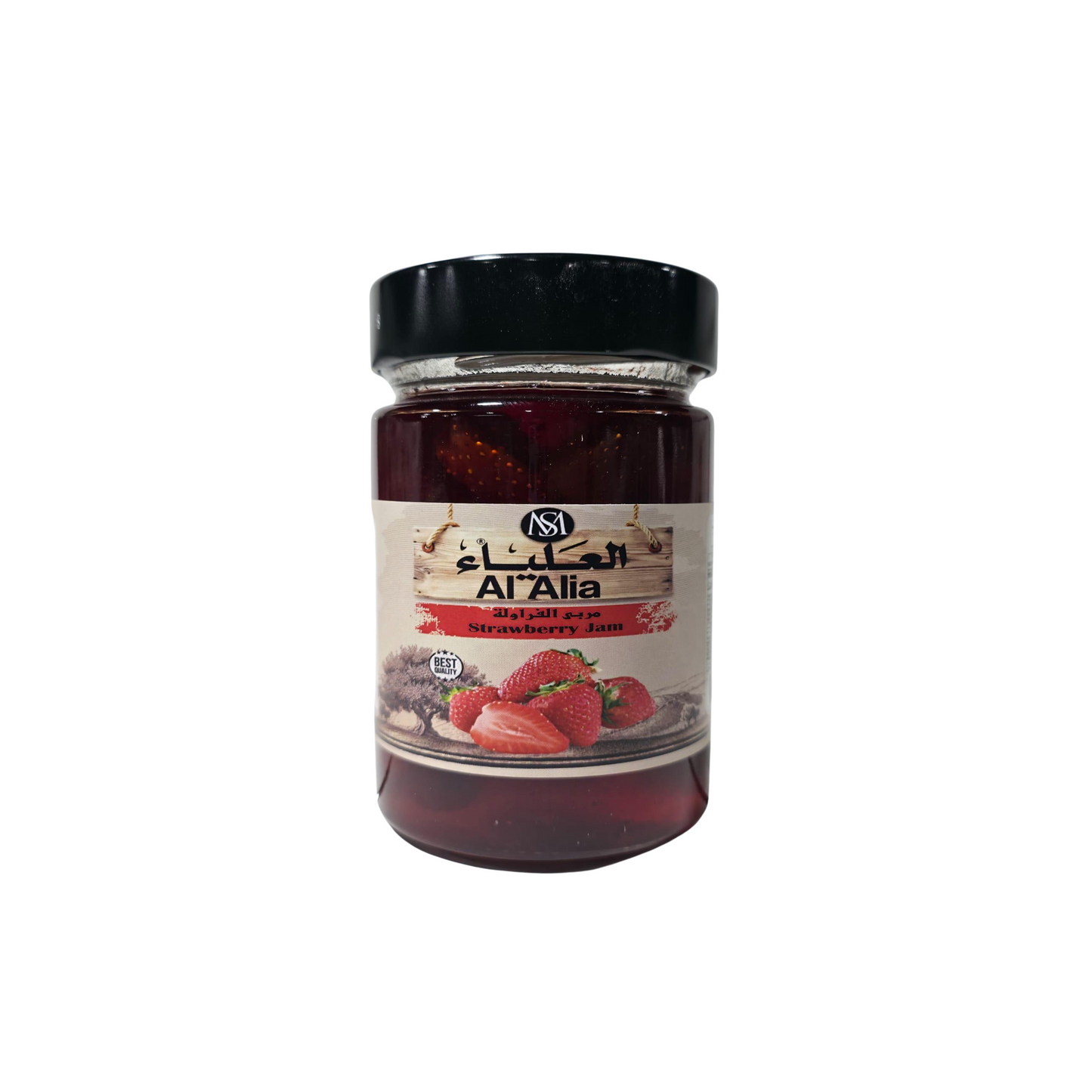 strawberry jam in jar