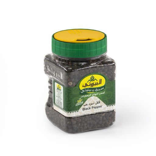 black pepper in jar