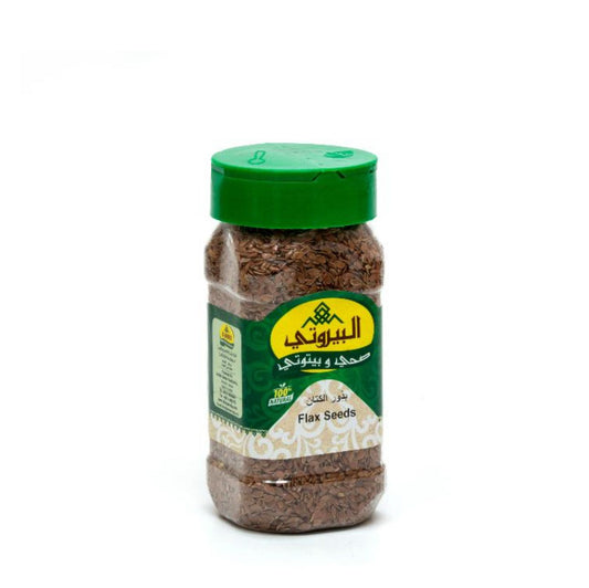 whole flax seeds in jar